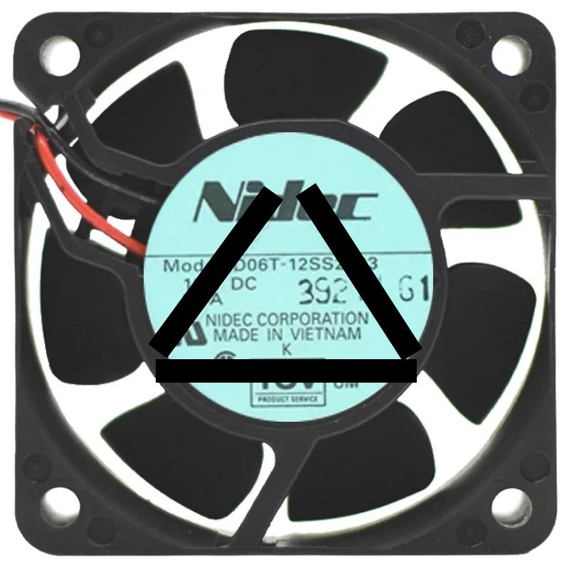 Nidec D06T-12SS2 03 DC 12V 0.28A 2 Wires Axial Cooling Fan