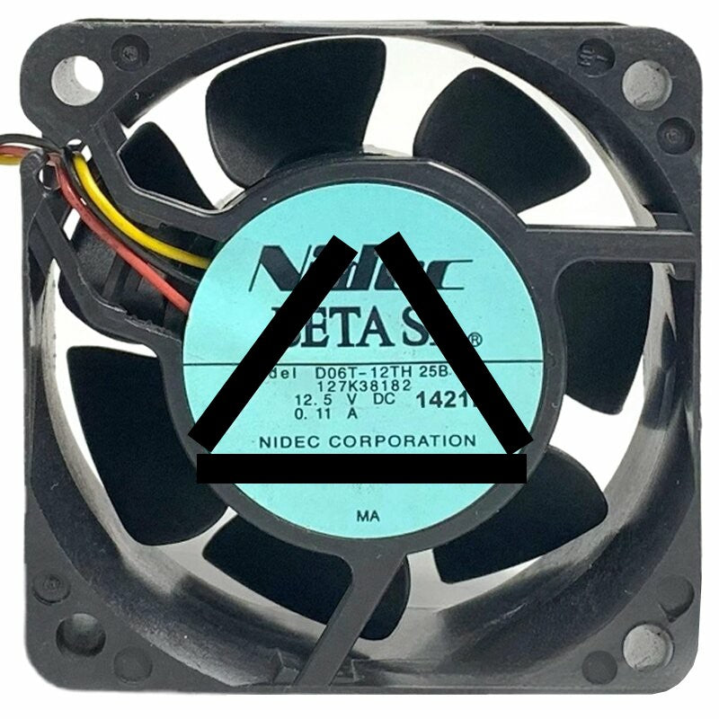 Nidec D06T-12TH 25B 12.5V 0.11A 3 Wires Axial Cooling Fan