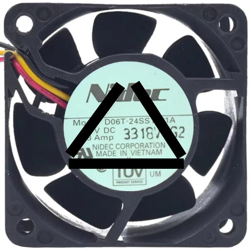 Nidec D06T-24SS1 01A DC 24V 0.18Amp 3 Wires Axial Cooling Fan
