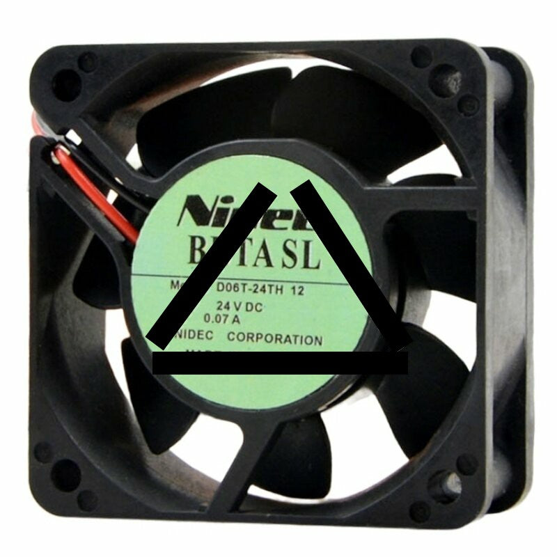 Nidec D06T-24TH 12 DC 24V 0.07A 2 Wires Axial Cooling Fan