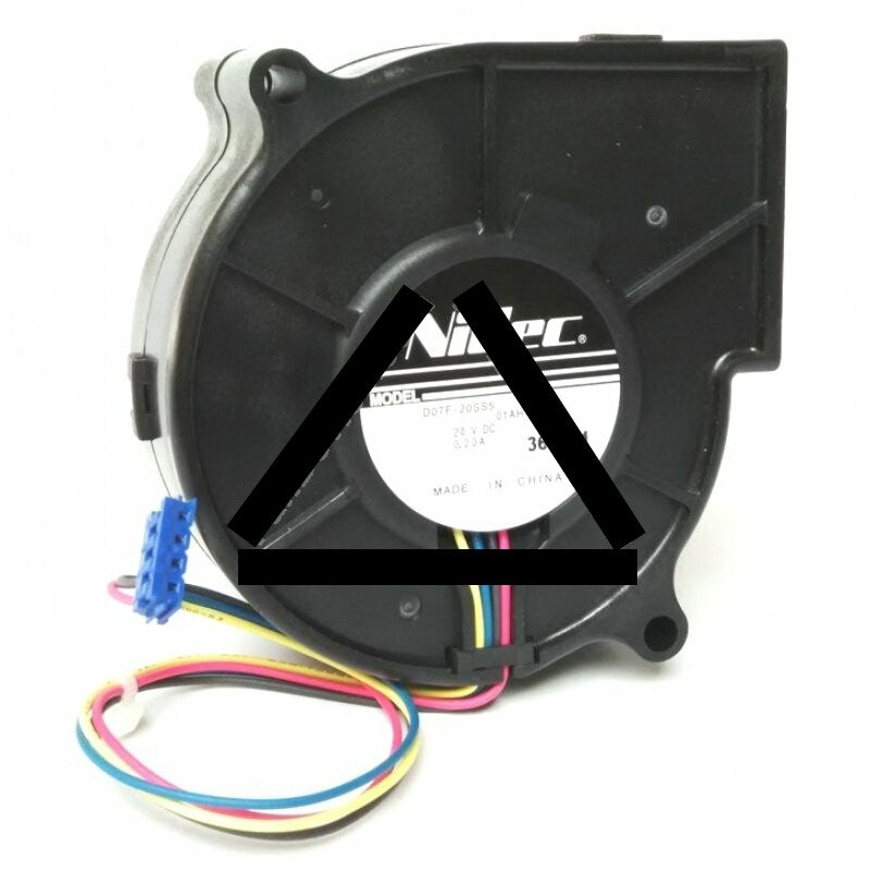 Nidec D07F-20SS5 DC 20V 0.20A 2 Wires / 3 Wires / 4 Wires Blower Cooling Fan