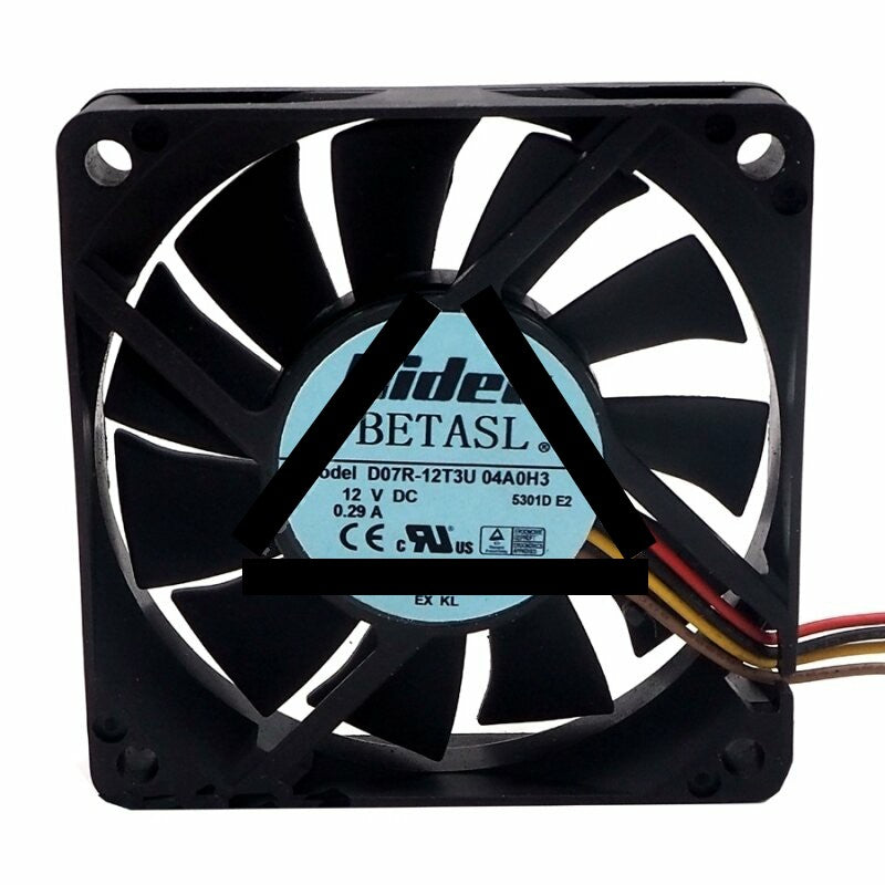 Nidec D07R-12T3U DC 12V 0.29A 2 Wires / 3 Wires / 4 Wires Axial Cooling Fan