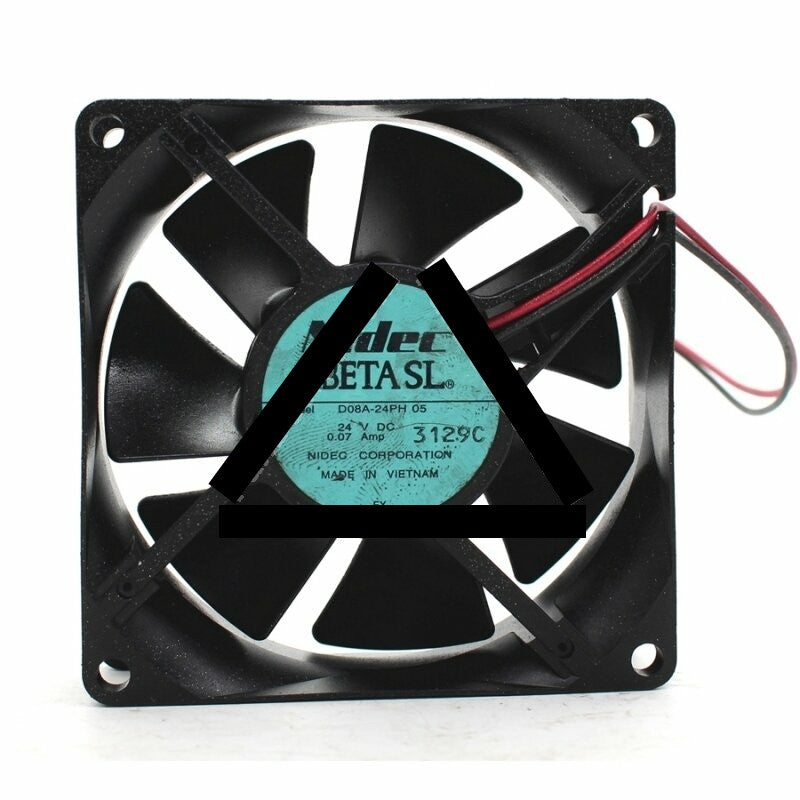 Nidec D08A-24PH DC 24V 0.07A 2 Wires Axial Cooling Fan
