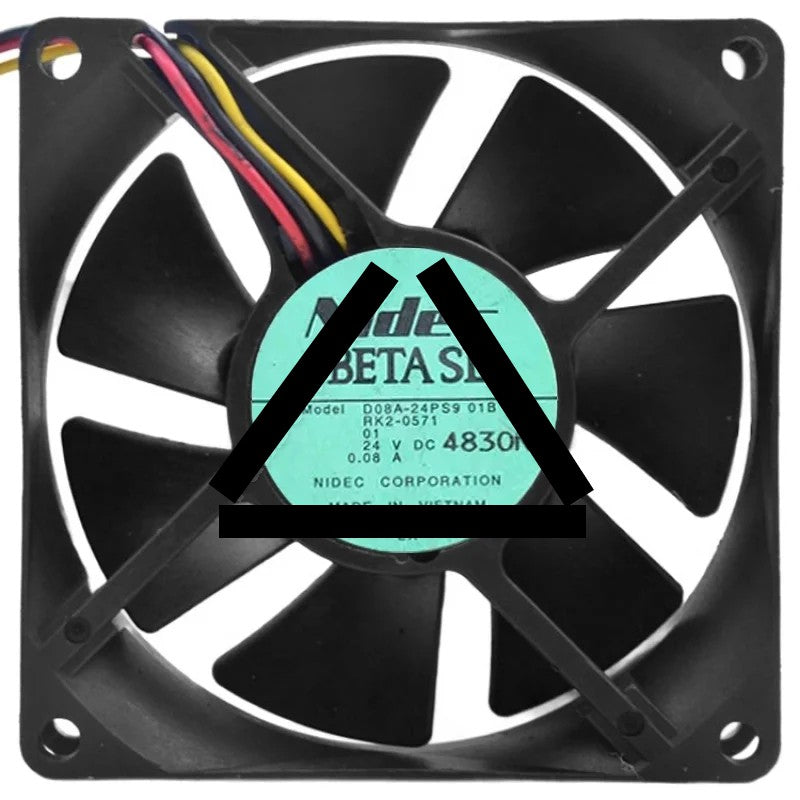 Nidec D08A-24PS9 01B DC 24V 0.08A 3 Wires Axial Cooling Fan