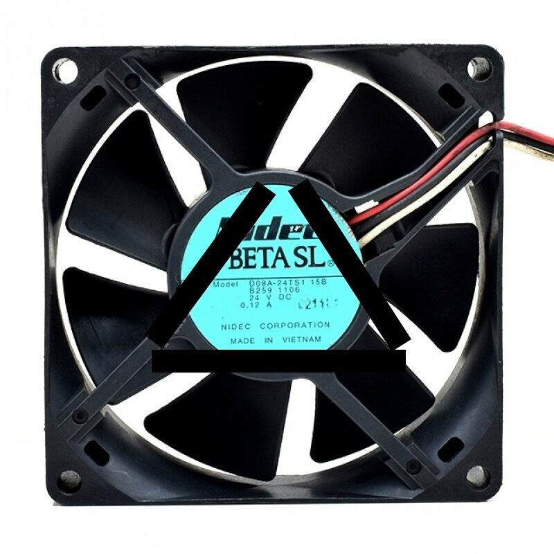 Nidec D08A-24TS1 DC 24V 0.12A 3 Wires Axial Cooling Fan