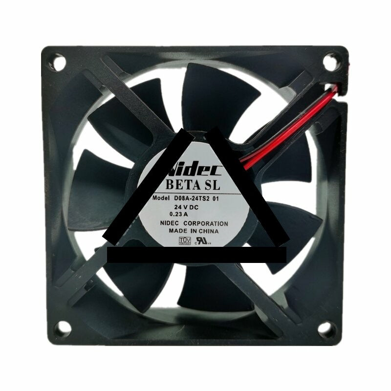 Nidec D08A-24TS2 DC 24V 0.23A 2 Wires Axial Cooling Fan