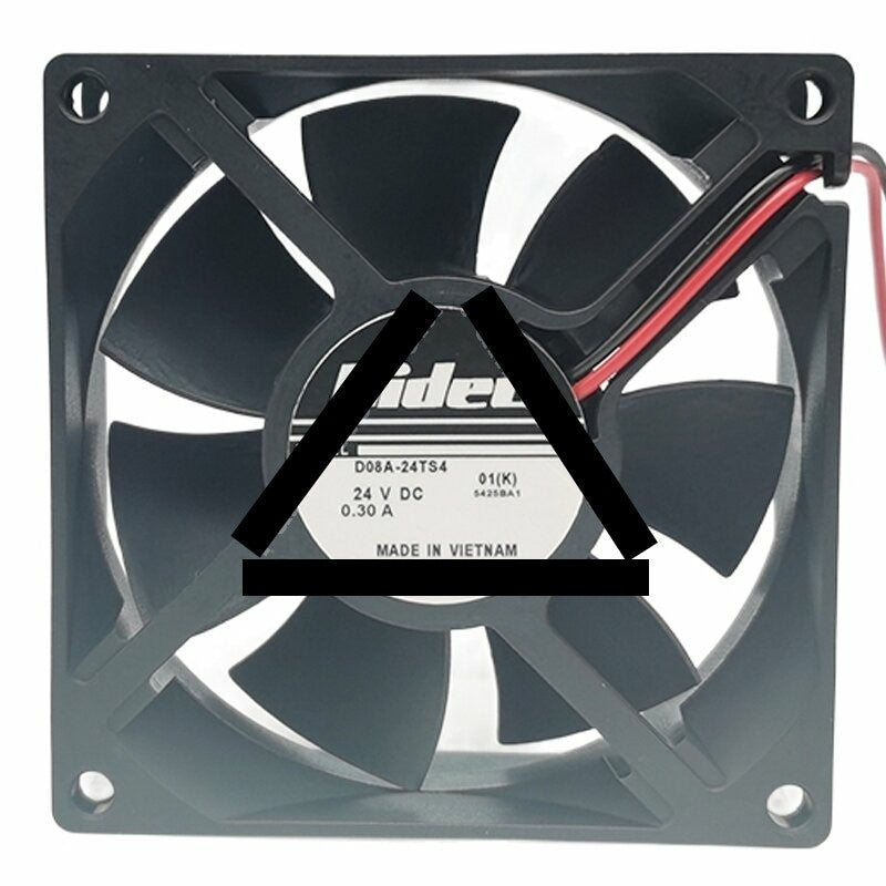 Nidec D08A-24TS4 01 DC 12V 0.30A 2 Wires Axial Cooling Fan