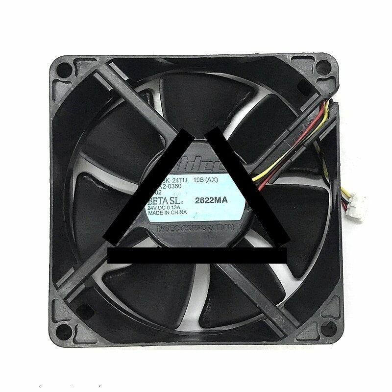 Nidec D08K-24TU DC 24V 0.13A 3 Wires Axial Cooling Fan