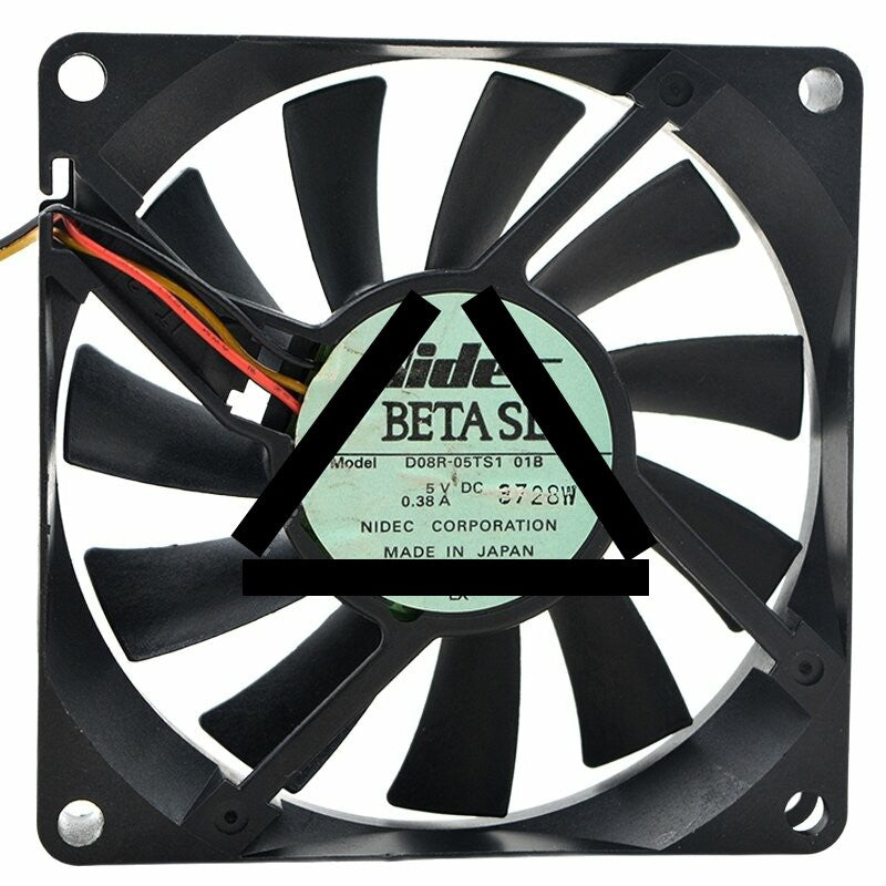 Nidec D08R-05TS1 01B DC 5V 0.38A 8015 Axial Cooling Fan