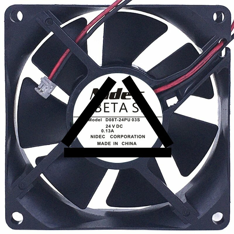 Nidec D08T-24PU 03S 24V 0.13A 2 / 3 Wires Axial Fan