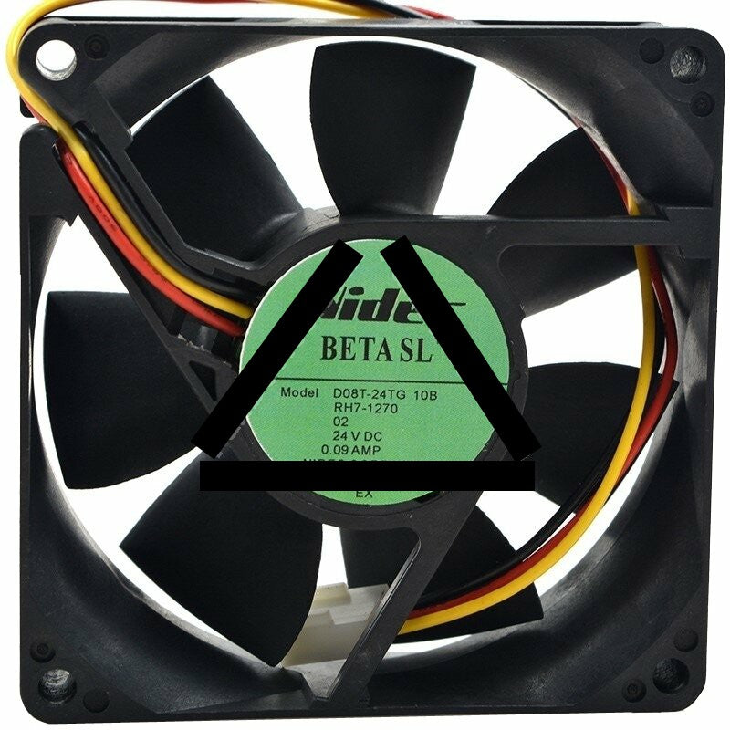 Nidec D08T-24TG DC 24V 0.09A 2 Wires / 3 Wires Axial Cooling Fan
