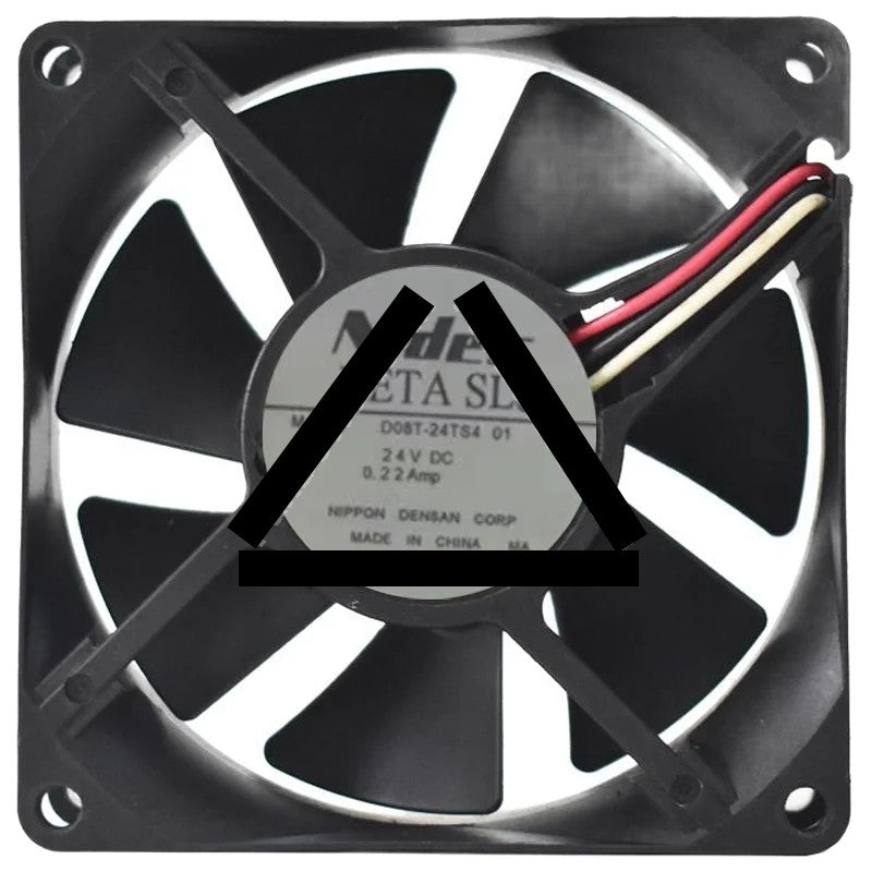 Nidec D08T-24TS4 01 24V 0.22Amp 3 Wires Axial Cooling Fan