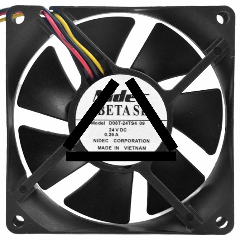 Nidec D08T-24TS4 09 DC 24V 0.26A 2 Wires / 3 Wires Axial Cooling Fan