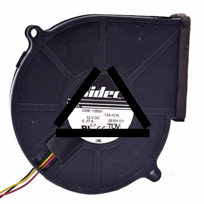 Nidec D09F-12BS1 DC 12V 0.37A 3 Wires Blower Cooling Fan