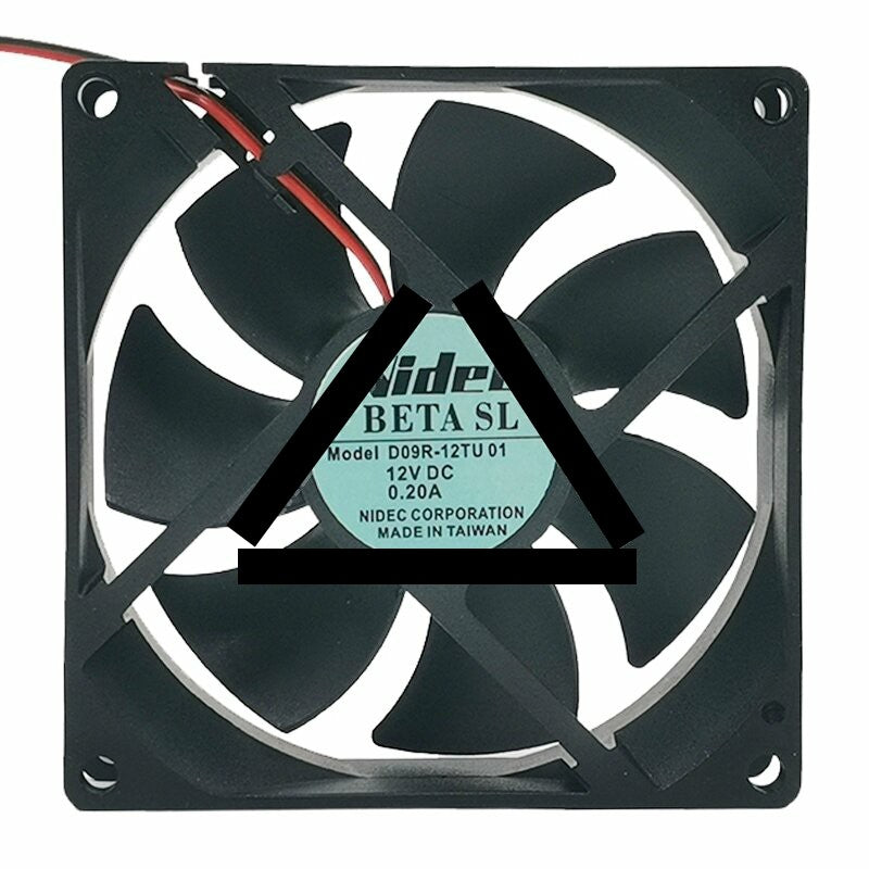 Nidec D09R-12TU 01 DC 12V 0.20A 9025 Axial Cooling Fan