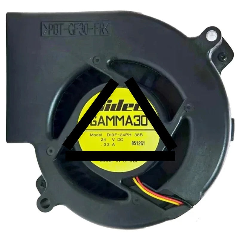 Nidec D10F-24PH 38B DC 24V 0.33A 3 Wires Blower Cooling Fan