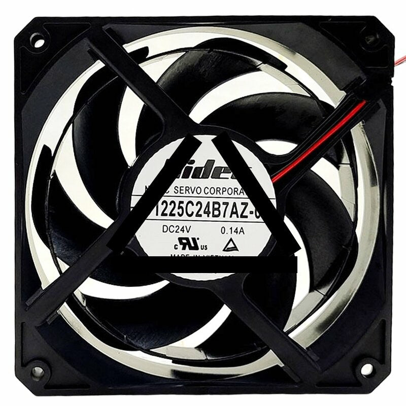 Nidec D1225C24B7AZ-00 DC 24V 0.14A 2 Wires Axial Cooling Fan