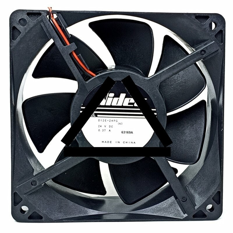 Nidec D12E-24PG DC 24V 0.37A 2 Wires Axial Cooling Fan
