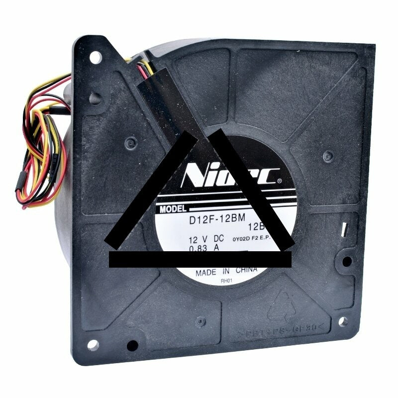 Nidec D12F-12BM DC 12V 0.83A 3 Wires Blower Cooling Fan