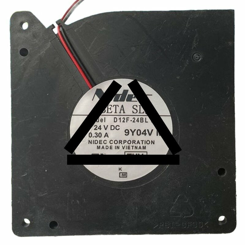 Nidec D12F-24BL 05 DC 24V 0.30A 2 Wires Blower Cooling Fan