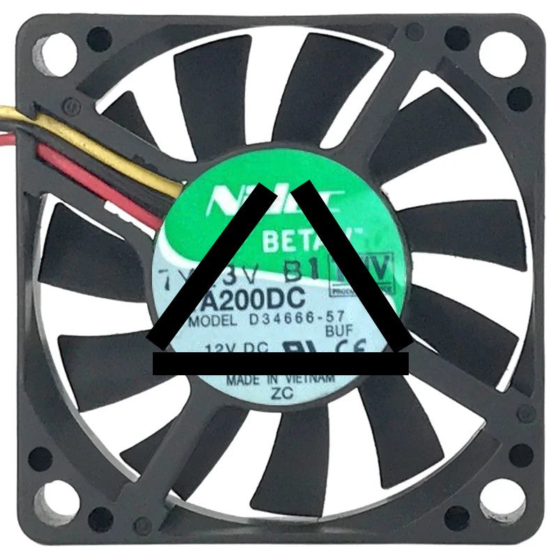 Nidec D34666-57 DC 12V 0.07A 3 Wires Axial Cooling Fan
