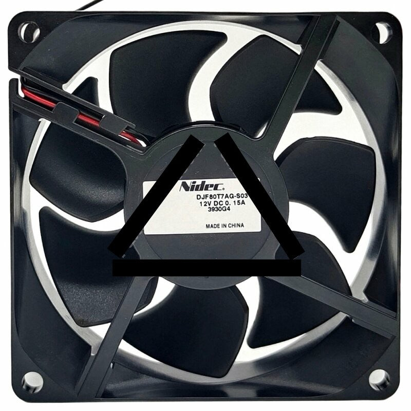 Nidec DJF80T7AG-S03 DC 12V 0.15A 2 Wires 8025 Axial Cooling Fan