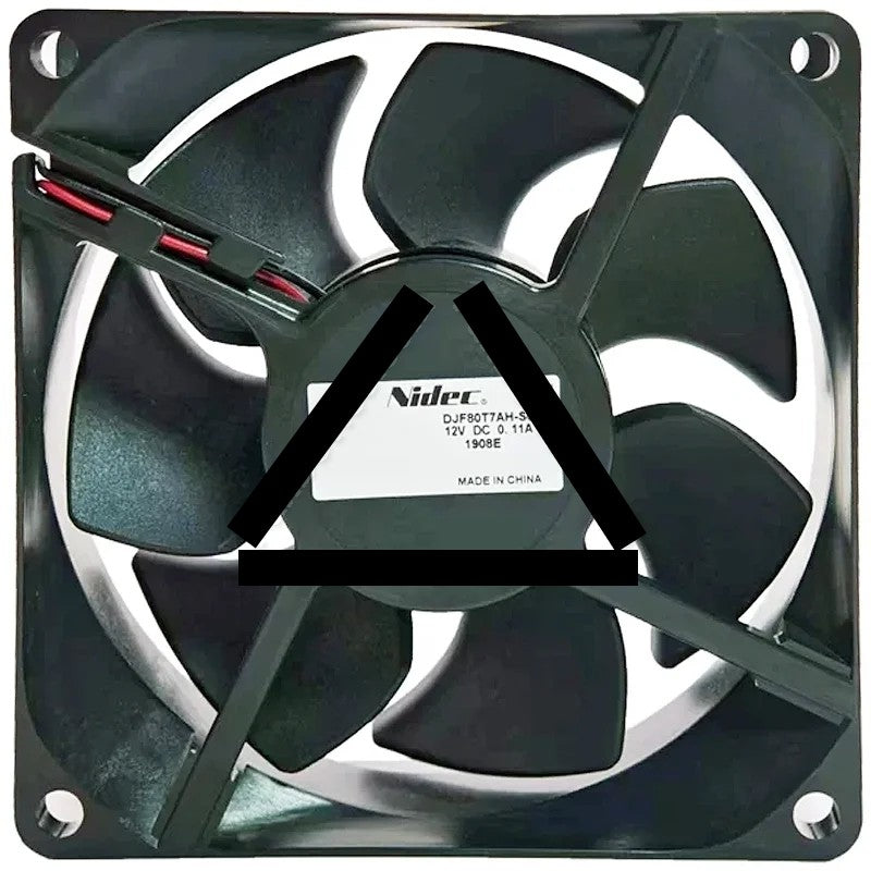 Nidec DJF80T7AH-S01 DC 12V 0.11A 2 Wires Axial Cooling Fan