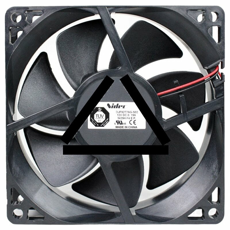 Nidec DJF92T7AG-S02 DC 12V 0.19A 2 Wires 9225 Axial Cooling Fan
