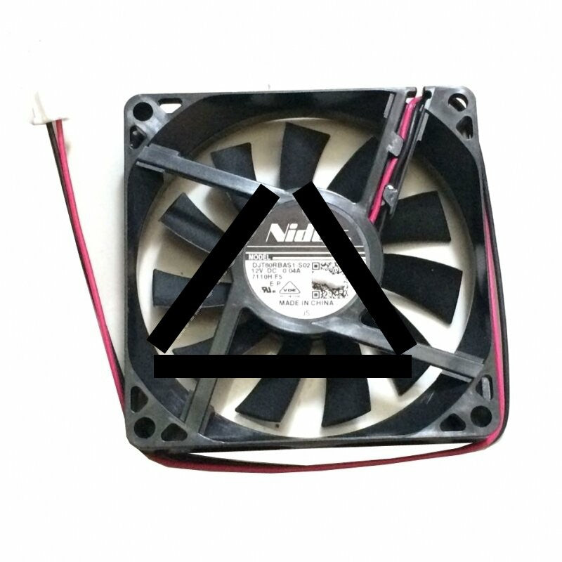 Nidec DJT80RBAS1-S02 DC 12V 0.04A 2 Wires Axial Cooling Fan