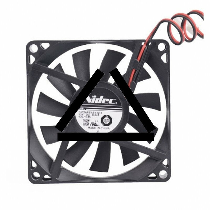 Nidec DJT80RBAS1-S13 DC 12V 0.04A 2 Wires Axial Cooling Fan