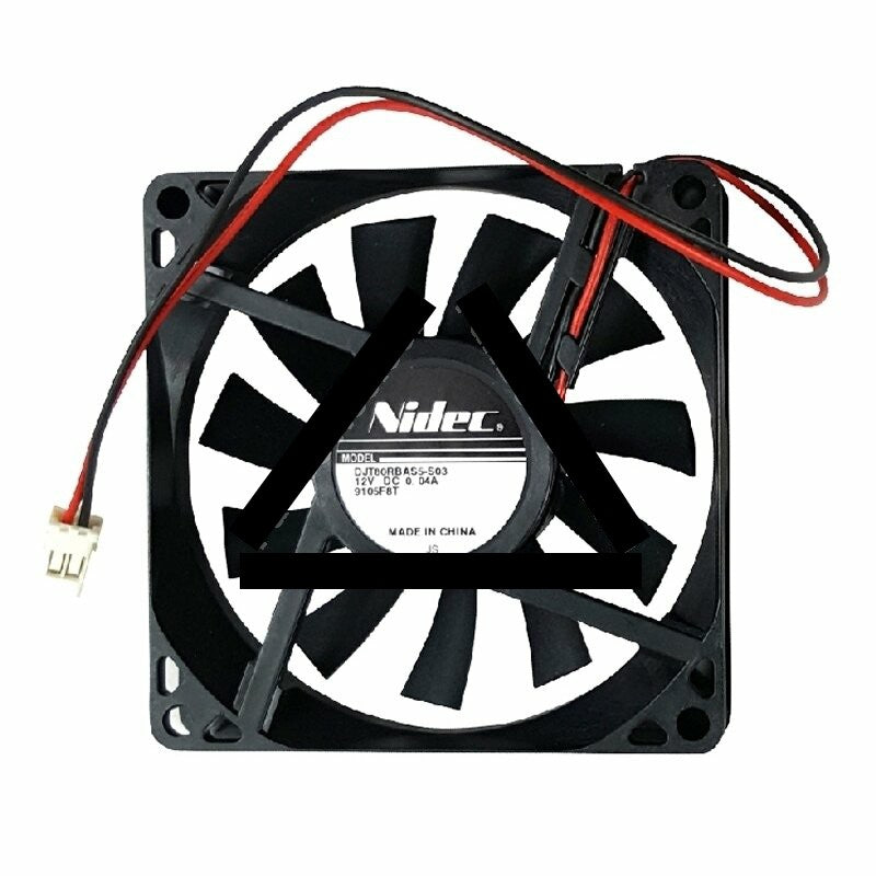 Nidec DJT80RBAS5-S03 DC 12V 0.04A 2 Wires Axial Cooling Fan