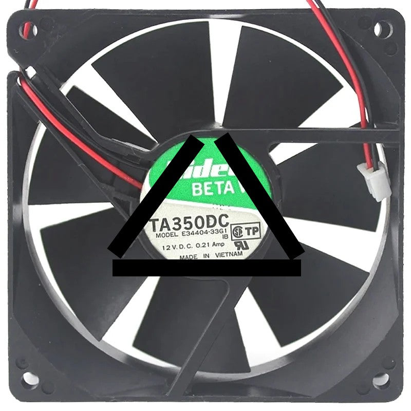 Nidec E34404-33G1 DC 12V 0.21Amp 2 Wires Axial Cooling Fan