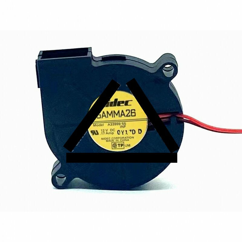 Nidec GAMMA26 A33999-55 DC 12V 0.17A 2 Wires Blower Cooling Fan