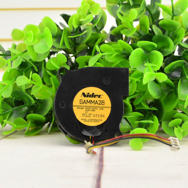 Nidec GAMMA26 D05F-24PH 03B DC 24V 0.09A مروحة تبريد محورية بشاحن توربيني بخطين