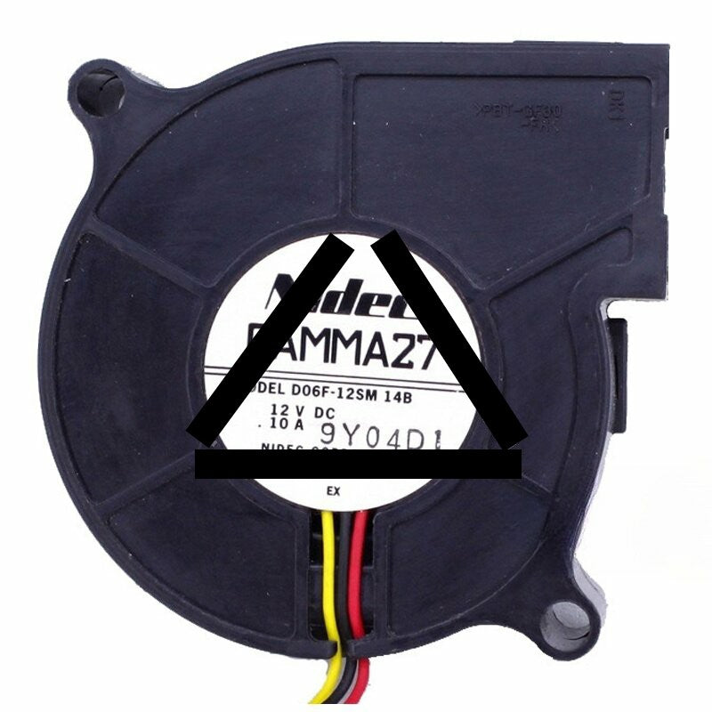Nidec GAMMA27 D06F-12SM 14B DC 12V 0.10A 3 Wires Blower Cooling Fan