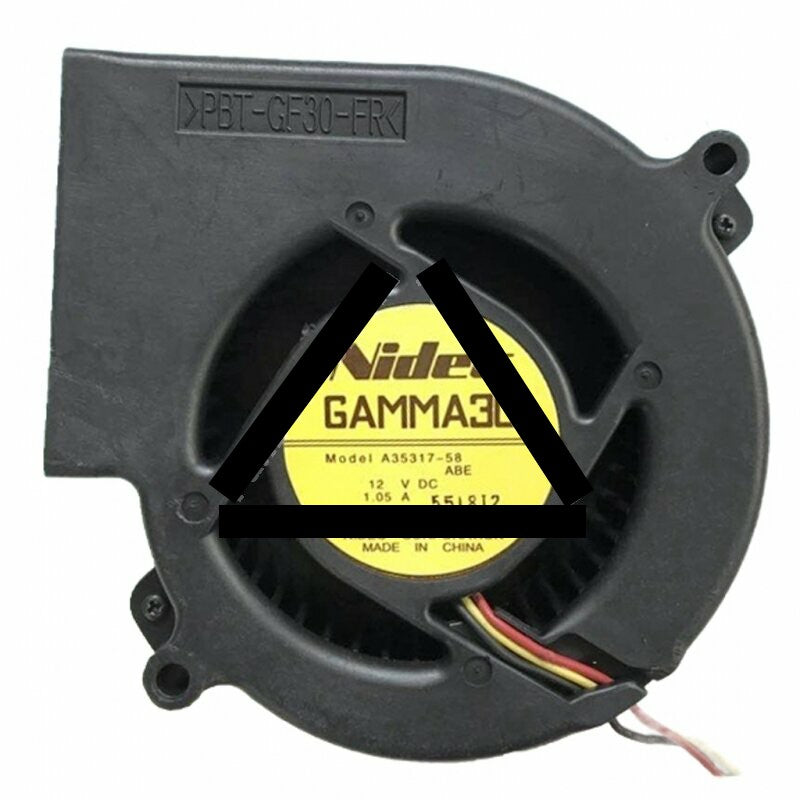 Nidec GAMMA30 A35317-58 DC 12V 1.05A 2 Wires / 3 Wires Blower Cooling Fan