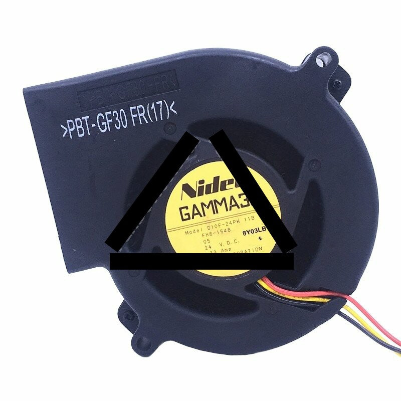 Nidec GAMMA30 D10F-24PH 11B DC 24V 0.33Amp 9733 Blower Cooling Fan