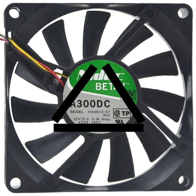 Nidec H34612-57 DC 12V 0.18Amp 3 Wires Axial Cooling Fan