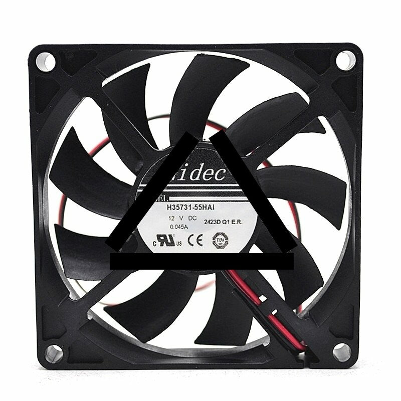 Nidec H35731-55HAI DC 12V 0.045A 2 Wires Axial Cooling Fan