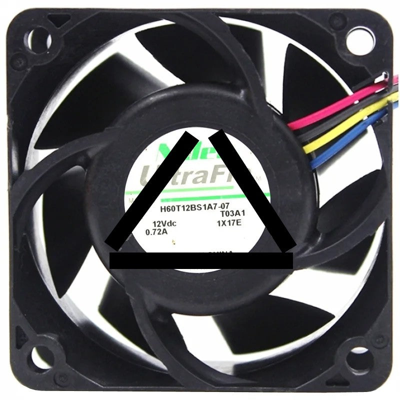 Nidec H60T12BS1A7-07 12V 0.72A 4 Wires Axial Cooling Fan