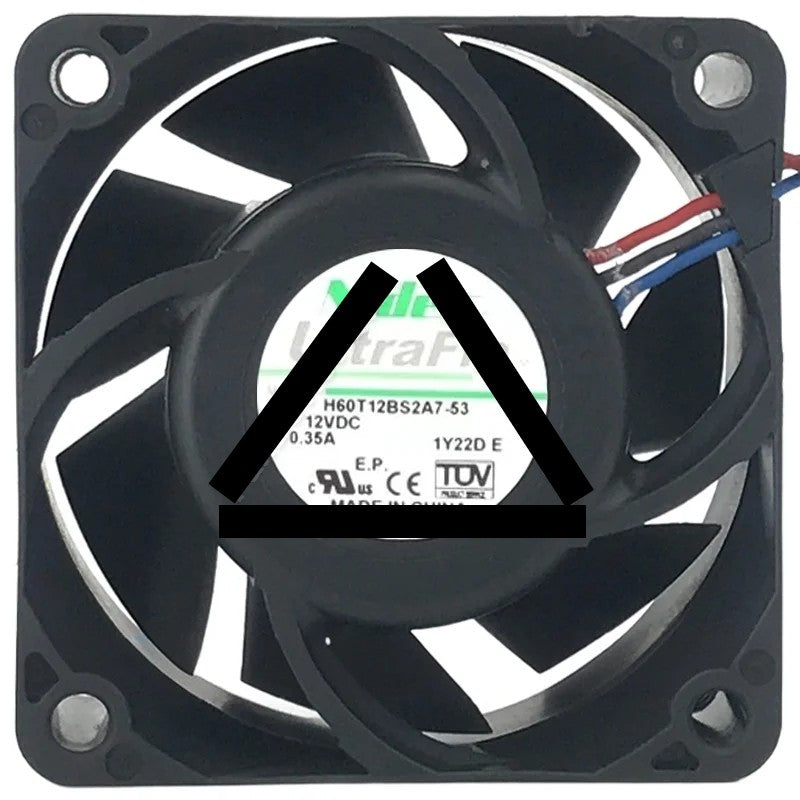 Nidec H60T12BS2A7-53 DC 12V 0.35A 3 Wires Axial Cooling Fan
