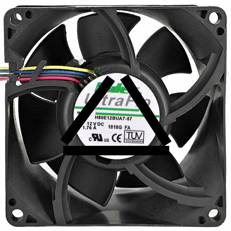 Nidec H80E12BUA7-57 12V 1.76A 2 / 3 / 4 Wires Cooling Fan