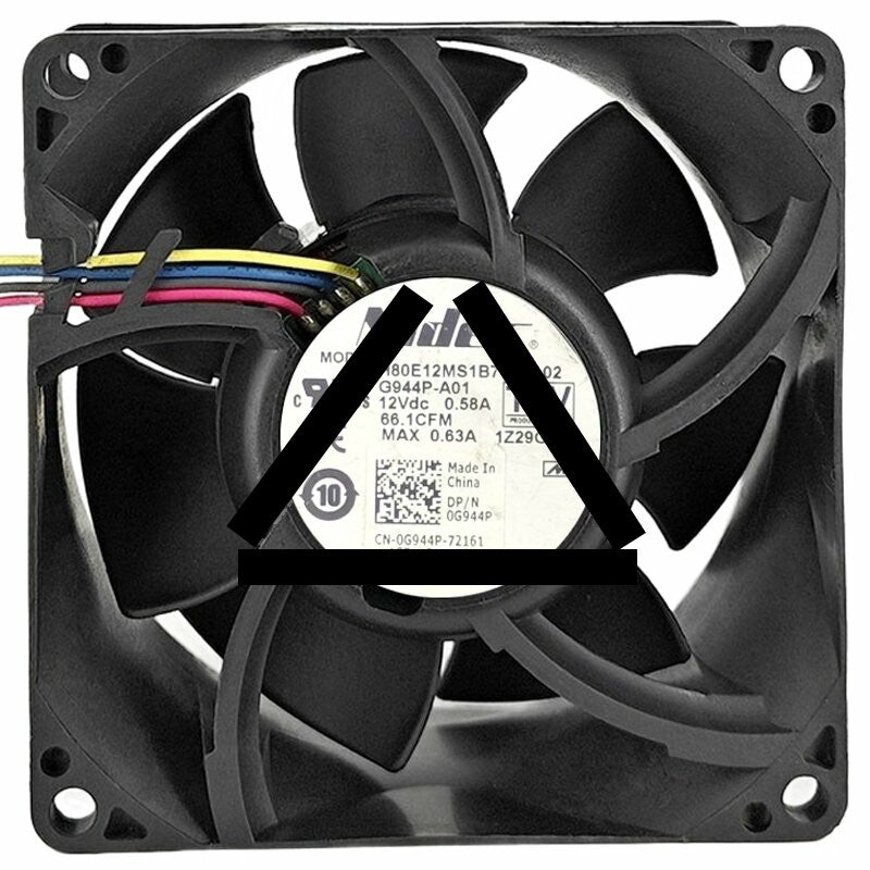 Nidec H80E12MS1B7-57A02 G944P-A01 DC 12V 0.58A 66.1CFM Axial Cooling Fan