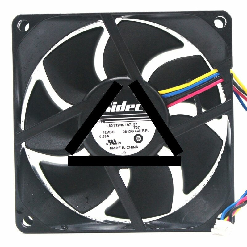 Nidec L80T12NS1A7-57 DC 12V 0.38A 8025 Axial Cooling Fan
