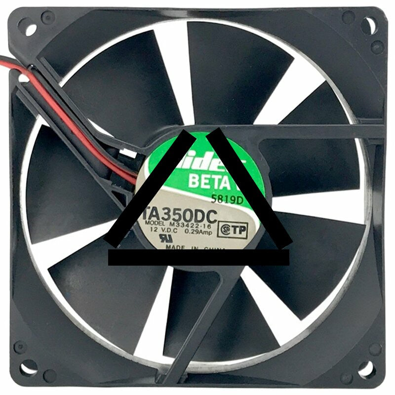 Nidec M33422-16 12V 0.29Amp 2 Wires Axial Cooling Fan