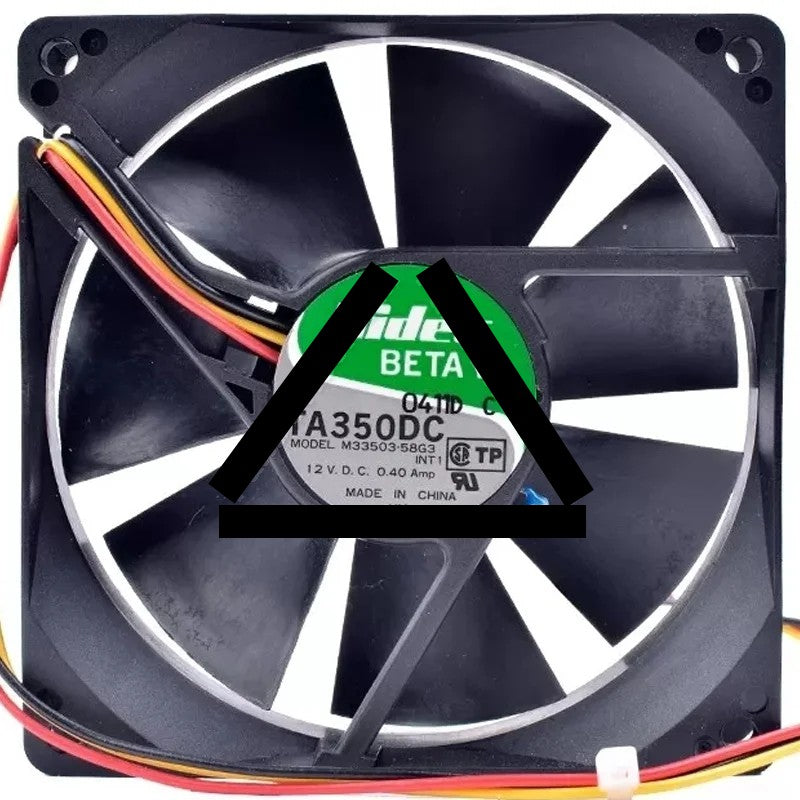 Nidec M33503-58G3 DC 12V 0.40Amp 3 Wires Axial Cooling Fan