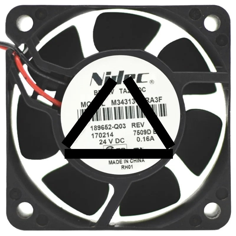 Nidec M34313-55RA3F DC 24V 0.16A 2 Wires Axial Cooling Fan