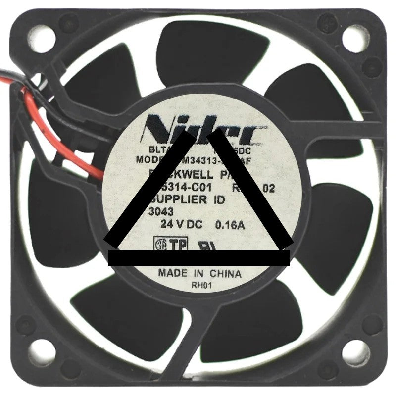 Nidec M34313-55RAF DC 24V 0.16A 2 Wires Axial Cooling Fan