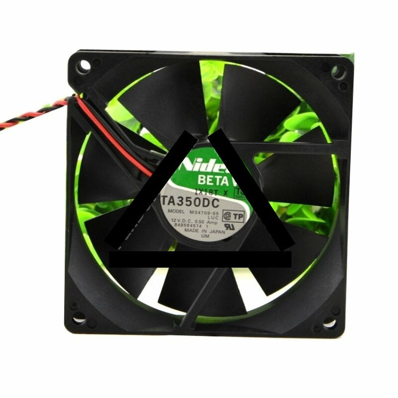 Nidec M34709-55 DC 12V 0.5A 2 Wires Axial Cooling Fan