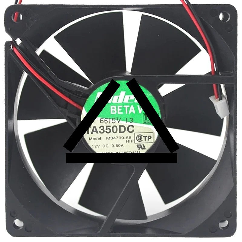 Nidec M34709-58 DC 12V 0.50A 2 Wires Axial Cooling Fan